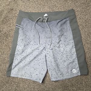 Vineyard Vines Board Shorts Size 32 Drawstring Blue *flaw* Beach Travel
